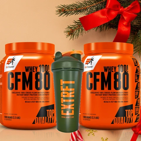 Special Offer 1+1 Extrifit CFM Instant Whey 80 1000 g + FREE Shaker 600 ml