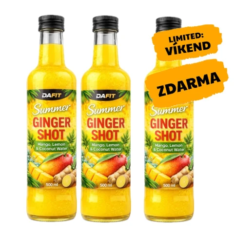 Special Offer 2+1 Dafit Summer Ginger Shot 500 ml mango lemon coconut water